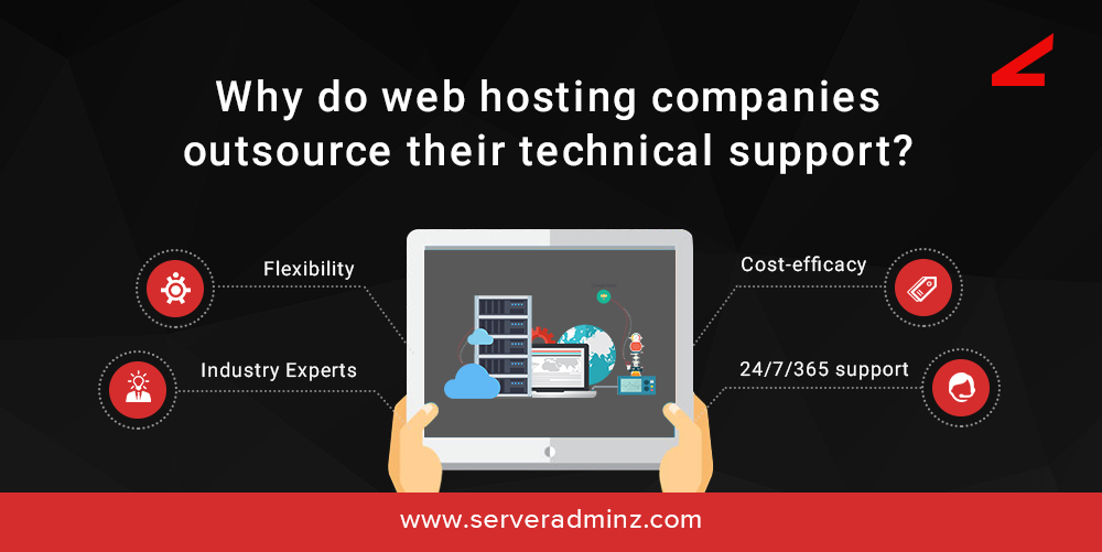 Why do web hosting companies outsource their technical support