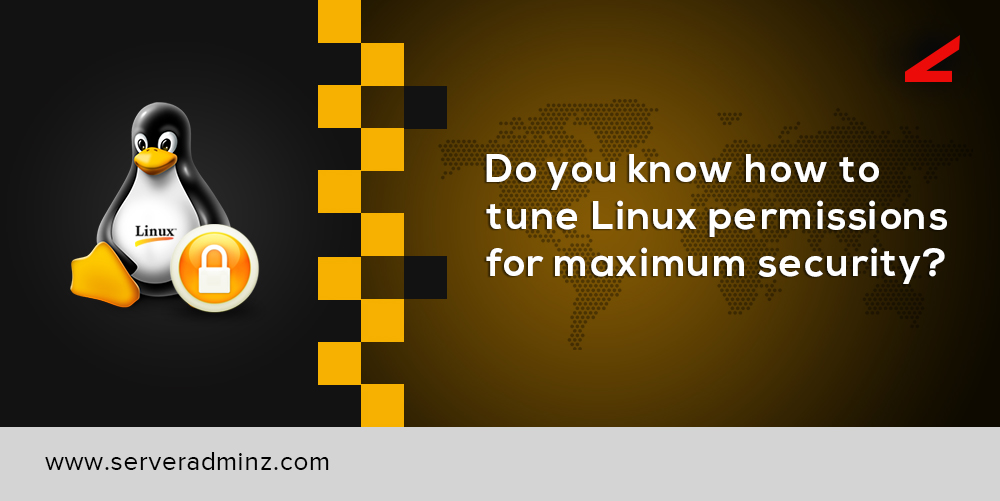 can you design an image with text "Do you know how to tune Linux permissions for maximum security