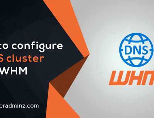 How to configure a DNS cluster with WHM